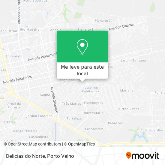 Delicias do Norte mapa