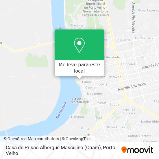 Casa de Prisao Albergue Masculino (Cpam) mapa