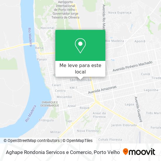 Aghape Rondonia Servicos e Comercio mapa