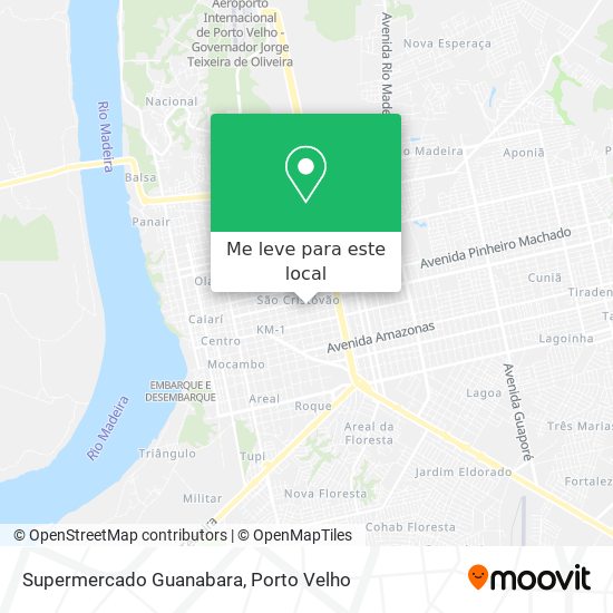 Supermercado Guanabara mapa