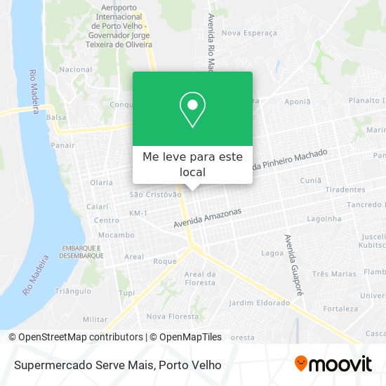 Supermercado Serve Mais mapa