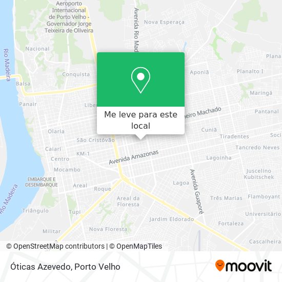 Óticas Azevedo mapa