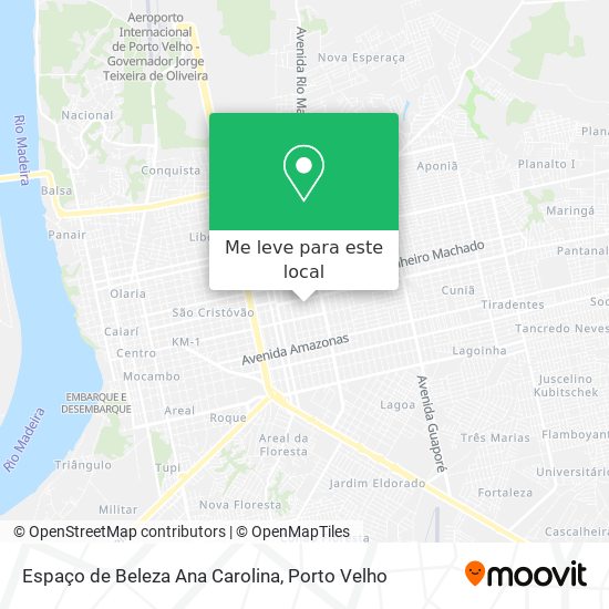 Espaço de Beleza Ana Carolina mapa