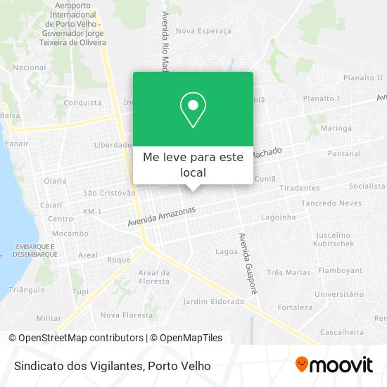 Sindicato dos Vigilantes mapa