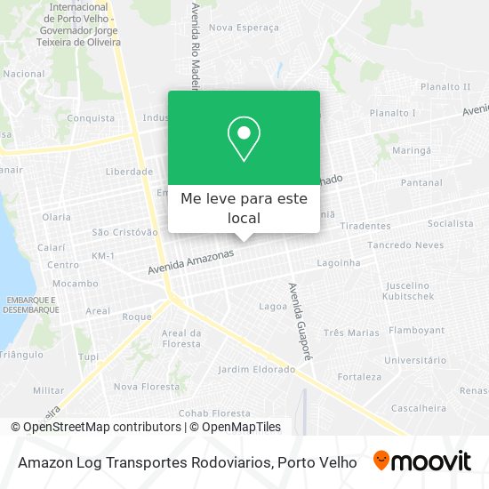 Amazon Log Transportes Rodoviarios mapa