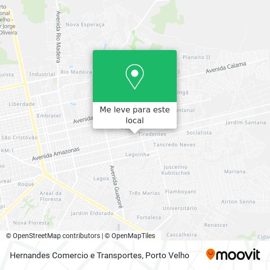 Hernandes Comercio e Transportes mapa