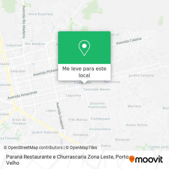 Paraná Restaurante e Churrascaria Zona Leste mapa
