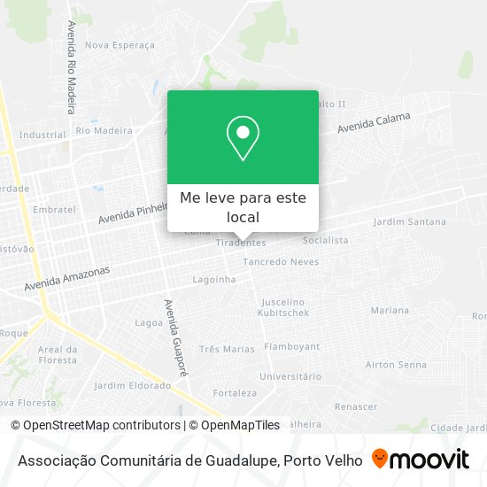 Associação Comunitária de Guadalupe mapa