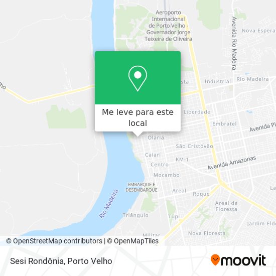 Sesi Rondônia mapa