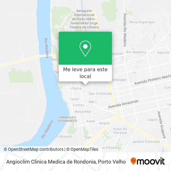 Angioclim Clinica Medica de Rondonia mapa