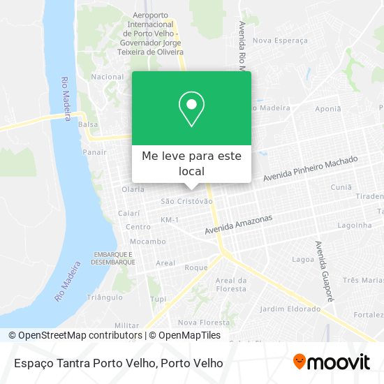 Espaço Tantra Porto Velho mapa
