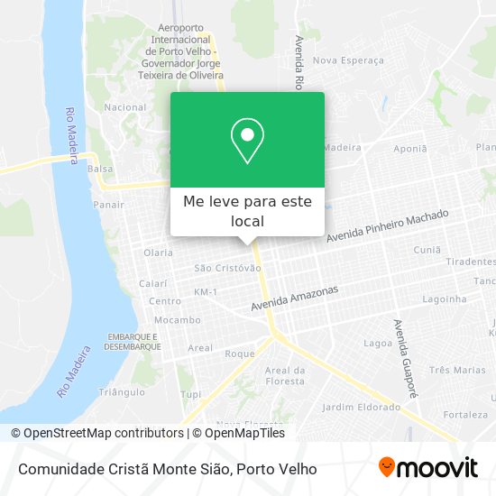 Comunidade Cristã Monte Sião mapa