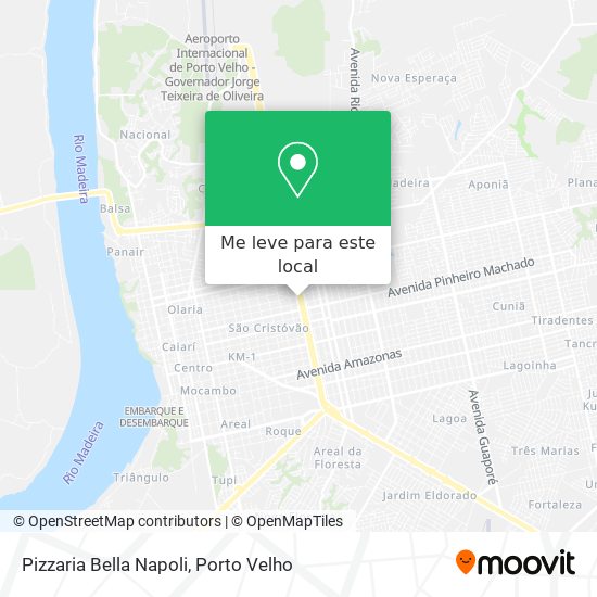 Pizzaria Bella Napoli mapa