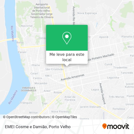 EMEI Cosme e Damião mapa