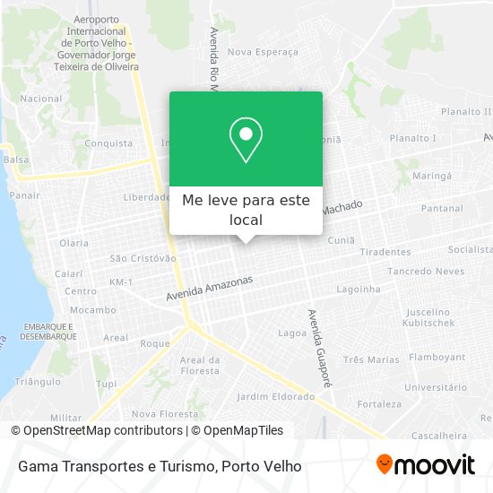Gama Transportes e Turismo mapa