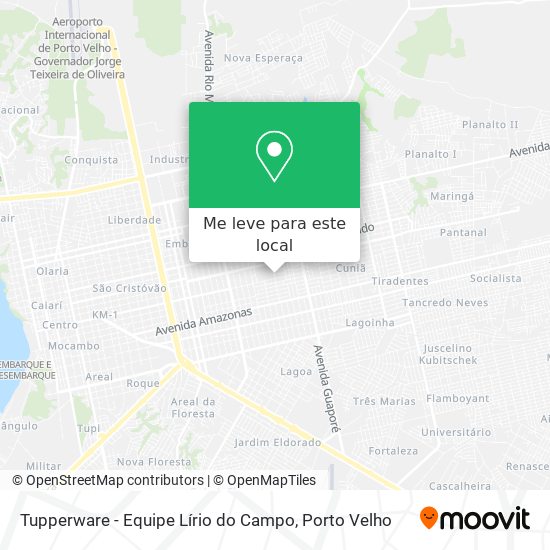 Tupperware - Equipe Lírio do Campo mapa