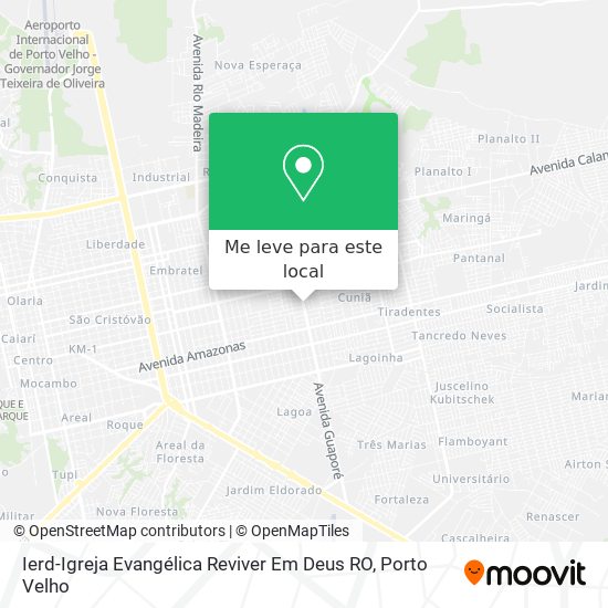 Ierd-Igreja Evangélica Reviver Em Deus RO mapa