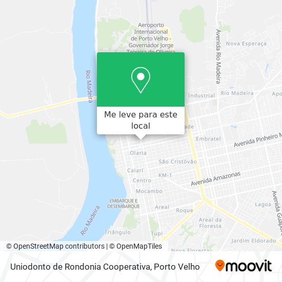 Uniodonto de Rondonia Cooperativa mapa