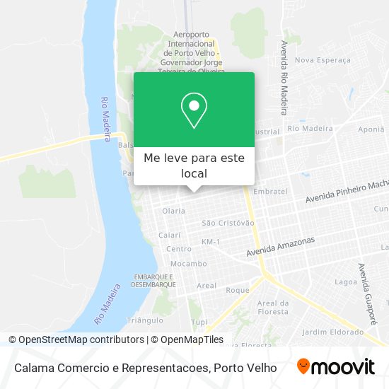Calama Comercio e Representacoes mapa