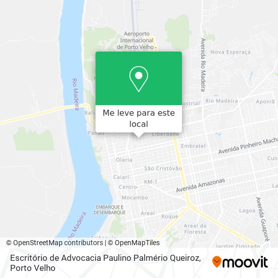 Escritório de Advocacia Paulino Palmério Queiroz mapa