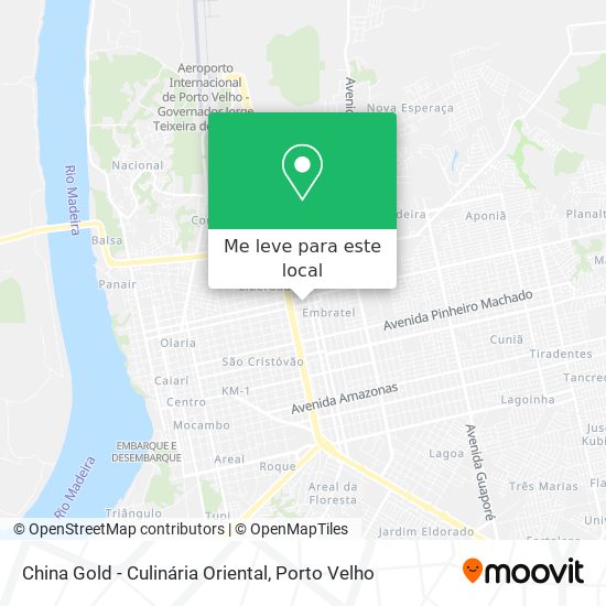 China Gold - Culinária Oriental mapa