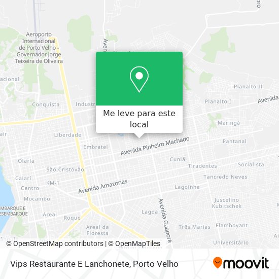 Vips Restaurante E Lanchonete mapa