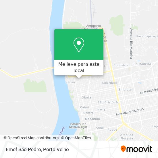 Emef São Pedro mapa