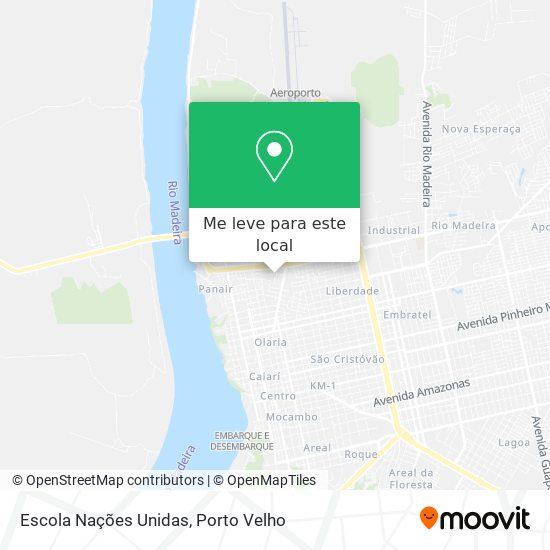 Escola Nações Unidas mapa