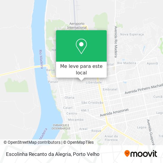 Escolinha Recanto da Alegria mapa
