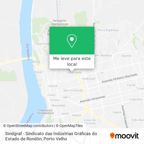 Sindgraf - Sindicato das Indústrias Gráficas do Estado de Rondôn mapa