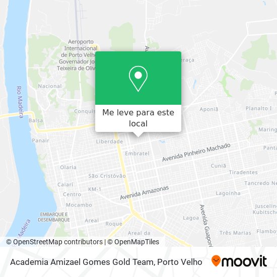 Academia Amizael Gomes Gold Team mapa