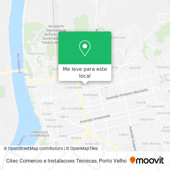 Citec Comercio e Instalacoes Tecnicas mapa