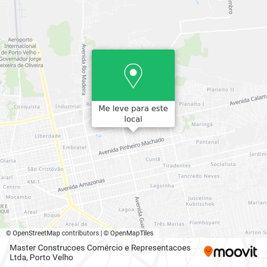 Master Construcoes Comércio e Representacoes Ltda mapa