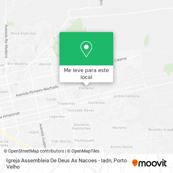 Igreja Assembleia De Deus As Nacoes - Iadn mapa