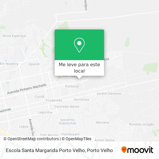 Escola Santa Margarida Porto Velho mapa