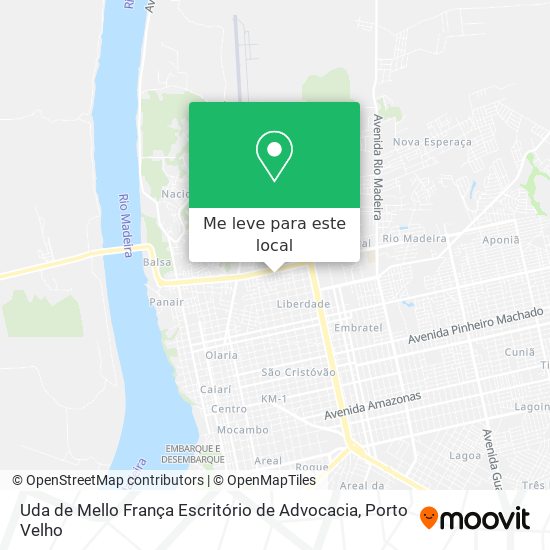 Uda de Mello França Escritório de Advocacia mapa