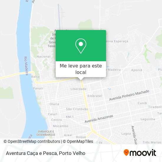 Aventura Caça e Pesca mapa