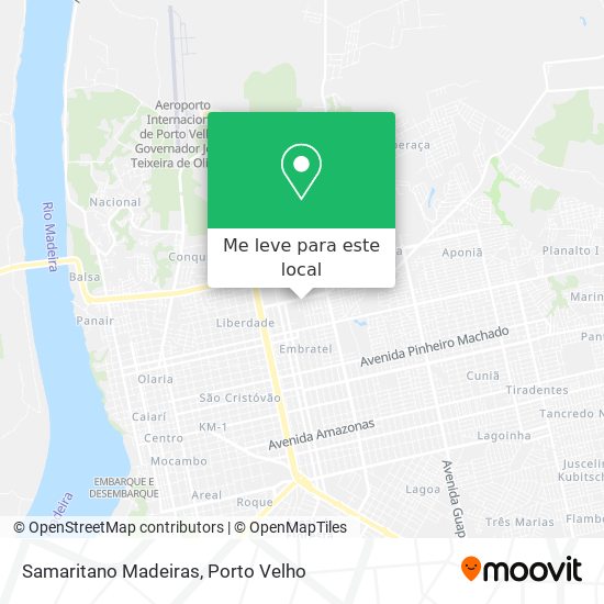 Samaritano Madeiras mapa