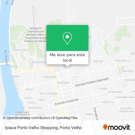 Iplace Porto Velho Shopping mapa
