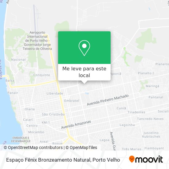 Espaço Fênix Bronzeamento Natural mapa