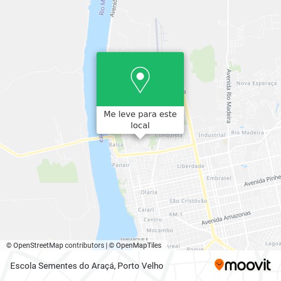 Escola Sementes do Araçá mapa