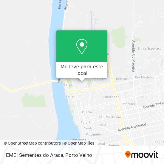 EMEI Sementes do Araca mapa