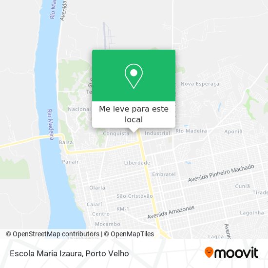 Escola Maria Izaura mapa