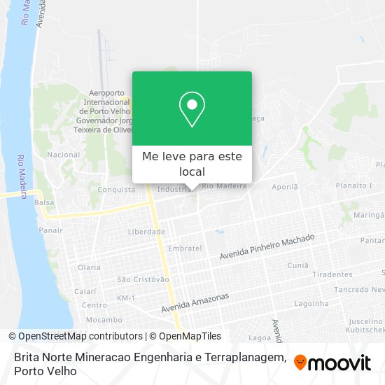 Brita Norte Mineracao Engenharia e Terraplanagem mapa