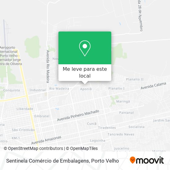 Sentinela Comércio de Embalagens mapa