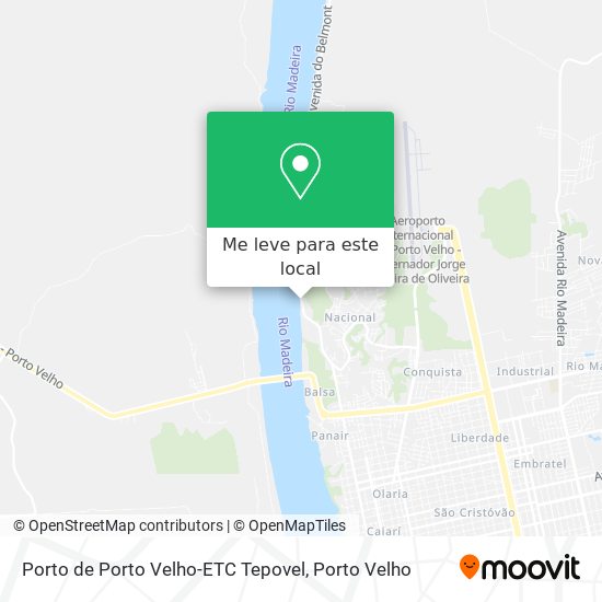 Porto de Porto Velho-ETC Tepovel mapa