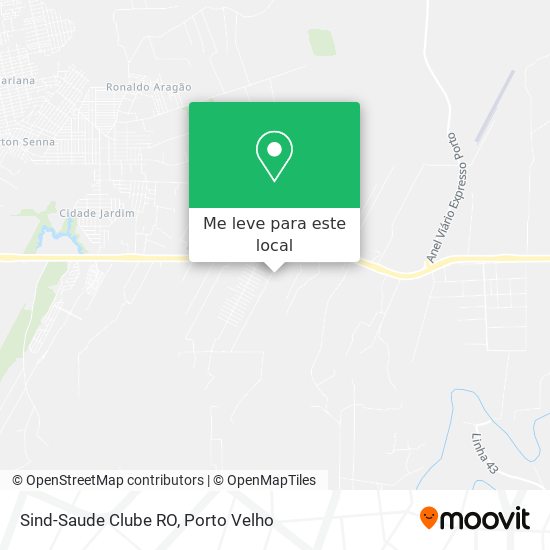 Sind-Saude Clube RO mapa