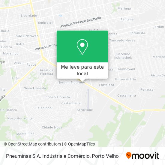 Pneuminas S.A. Indústria e Comércio mapa