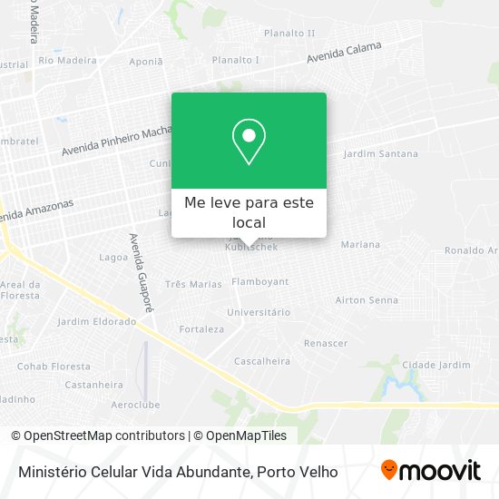 Ministério Celular Vida Abundante mapa