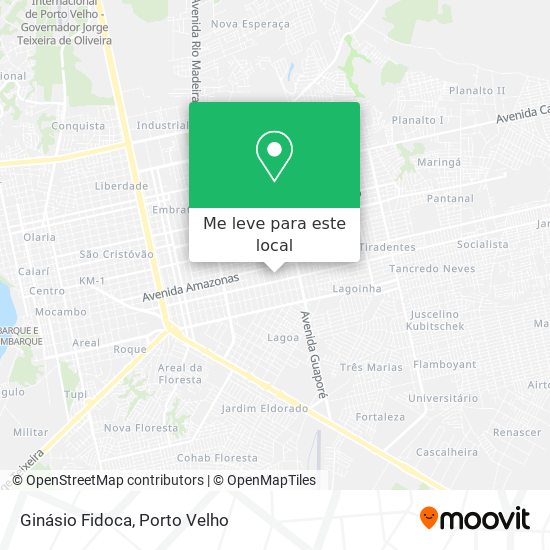 Ginásio Fidoca mapa